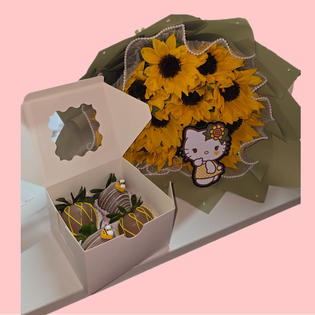 Girasoles y fresas 🍓